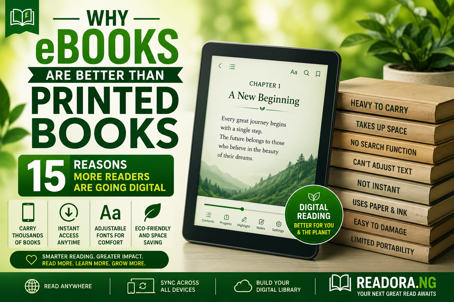 Why eBooks Are Better Than Printed Books: 15 Reasons More Readers Are Going Digital